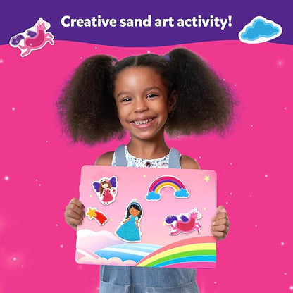 Skillmatics Art & Craft Activity - Sand-Tastic Art Unicorns & Princesses, Sand Art for Kids, Craft Kits & Supplies, DIY Creative Activity, Valentine's Day Gifts for Ages 4, 5, 6, 7, 8, 9, 10