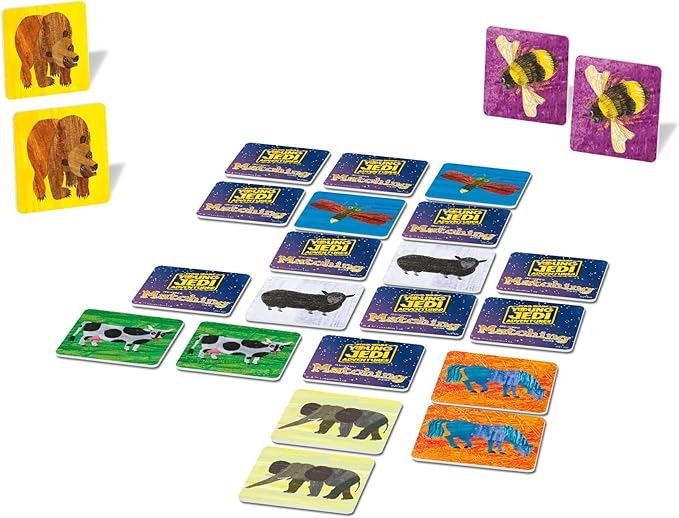 Wonder Forge Eric Carle Matching Game For Boys & Girls Age 3 To 5 - A Fun & Fast Animal Memory Game