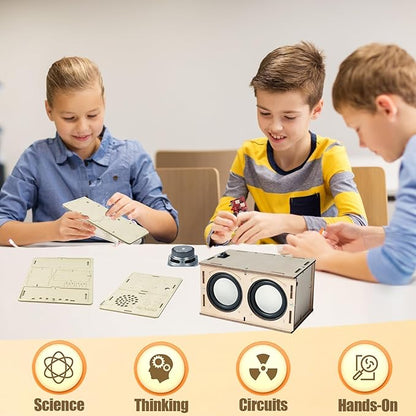 STEM Toys for Ages 8-13 Stocking Stuffers Teen Easter Basket Stuffers Gifts for 9 10 11 12 14 15 Year Old Boys Girls Kids Science Engineering Kit Circuit DIY Electronics Project Building Speaker Radio