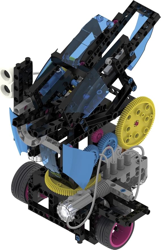 Thames & Kosmos Robotics Workshop Model Building & Science Experiment Kit | Build & Program 10 Robots with Ultrasonic Sensors | Program & Control with App for iOS & Android