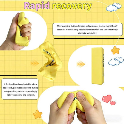 Slow Rising Dumpling Squishy Butter Squeeze Toys Pack Sensory Stress Relief Squishies Soft & Stretchy Fidget Toys for Anxiety Relief Party Favors Dumpling Squishy Butter (1pc)