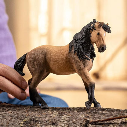 Schleich Horse Club - Andalusian Mare - 5" Hand-Painted Collectable, Realistic Toy Horse Figurine for Girls and Boys. Durable Educational Figure for Fun Imaginative Play. Cool Kids Toys Ages 5+ 14894