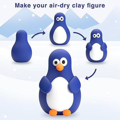 FlyFlag Air Dry Clay - 50 Colors, Soft & Ultra Light, Modeling Clay for Kids with Accessories, Tools and Tutorials