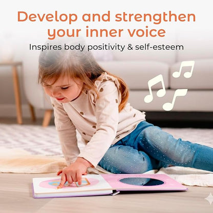 Cali's Books I Love My Body by Mother Moon | Feelings & Emotions Book for Toddlers 1-3 - Musical Books for Kids, Interactive Toddler Sound Book, Talking Learning Music Toys