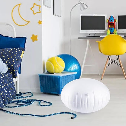 2 PCS Pod Chair Replacement for Kids,Swing Hammock Pod Replacement Cushions, 27.5 Inch Swing Hammock Pod Chair Thickened, PVS Inflatable Cushions (White)