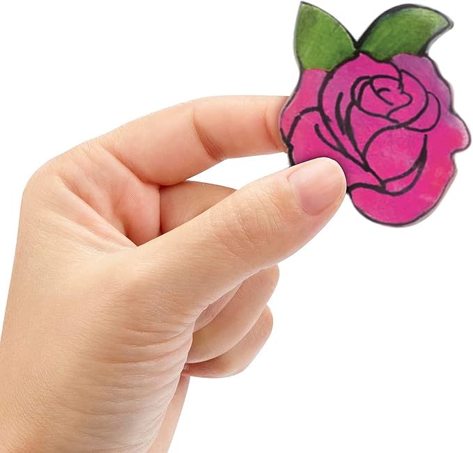 Shrinky Dinks Ruff n’ Ready Creative Pack, 25 Frosted White Sheets, Kids Arts and Crafts Activity Set, Kids Toys for Ages 6 Up by Just Play