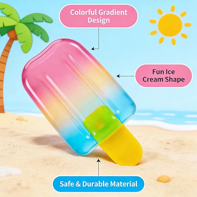 Ice Cream Squeeze Squishy,Summer Party Favors for Kids Adults,Soft Slow Rising Sensory Fidget Toy for Stress & Anxiety Relief,Birthday Gift & Classroom Rewards