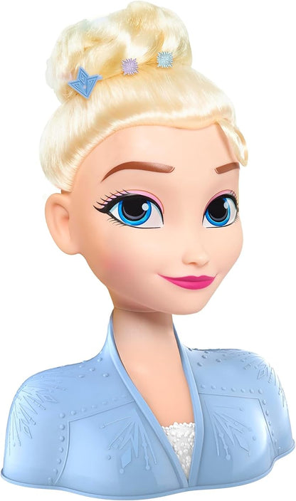 Disney Frozen 2 Elsa Styling Head, 14-pieces, Pretend Play, Kids Toys for Ages 3 Up by Just Play