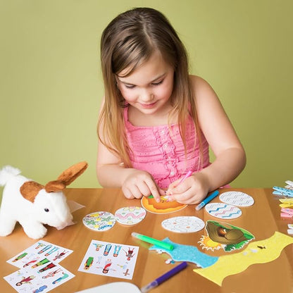 Civaner Make an Easter He Lives Sticker Scenes Religious Easter Stickers Craft Kit for Kids Resurrection Stickers Tree Ornaments Office Christian Jesus Stickers He is Risen Hanging DIY Art(32 Sets)