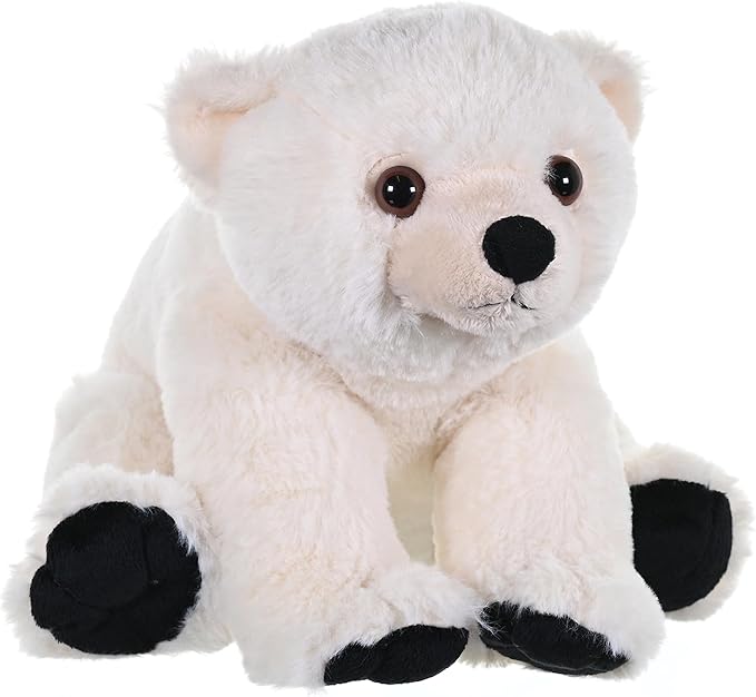 Wild Republic Polar Bear Baby Plush, Stuffed Animal, Plush Toy, Gifts for Kids, Cuddlekins 12 Inches