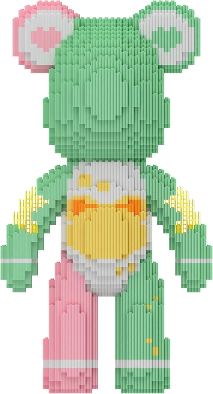 OZTZ Toy Bear Building Blocks Kit - Creative Game of 3D Bear Building Block Toys Brick Decorative Items (Childhood)