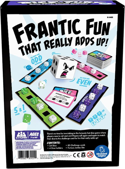 Educational Insights Dice of Fury Fast Paced Family Dice Game, Toy Gift for Boys & Girls, Teens & Adults, Ages 7-99