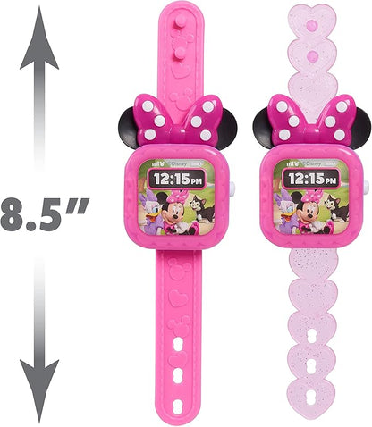 Disney Junior Minnie Mouse Play Smart Watch with Lights and Sounds, 3-pieces, Pretend Play, Kids Toys for Ages 3 Up by Just Play
