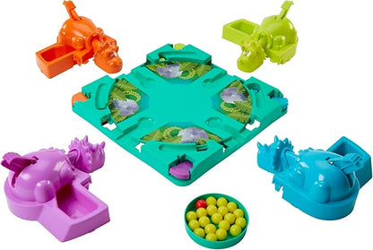 Hasbro Gaming Hungry Hungry Hippos Dino Edition Board Game, Pre-School Game for Ages 4 and Up; for 2 to 4 Players (Amazon Exclusive)