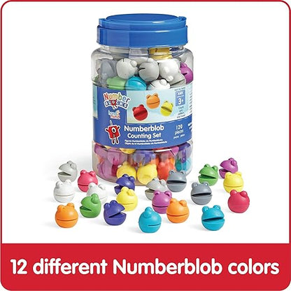 hand2mind Numberblocks Numberblob Counting Set, Math Counters, Counting Toys, Educational Math Manipulatives, Numbers for Toddlers, Preschool Learning Toys, Easter Basket Stuffers for Kids