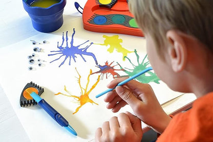 Faber-Castell Connector Watercolor Paint Set for Kids - 12 Watercolor Paint Colors, Watercolors for Kids Ages 6-8+, Multicolor