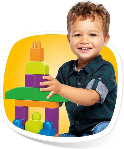 MEGA BLOKS Fisher-Price Toddler Building Blocks Toy Set, Build ‘n Create with 250 Pieces, Ages 1+ Years