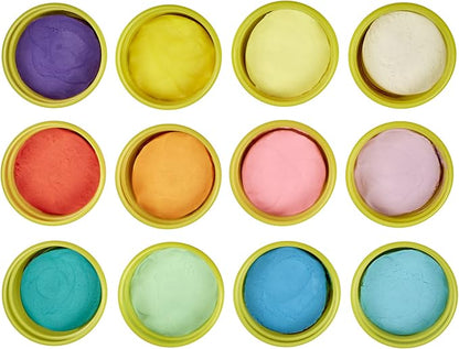 Play-Doh Pastel Colors Bulk 12-Pack of 4-Ounce Cans, Party Favors, Easter Basket Stuffers for Girls & Boys, Kids Arts & Crafts, Preschool Toys, Ages 2+