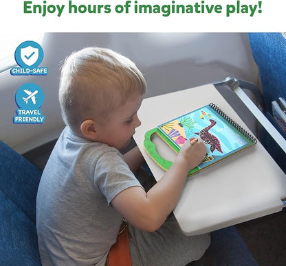 Skillmatics Magical Scratch Art Book for Kids - Dinosaurs, Craft Kits & Supplies, DIY Activity & Stickers, Gifts for Toddlers, Girls & Boys Ages 3, 4, 5, 6, 7, 8, Travel Toys