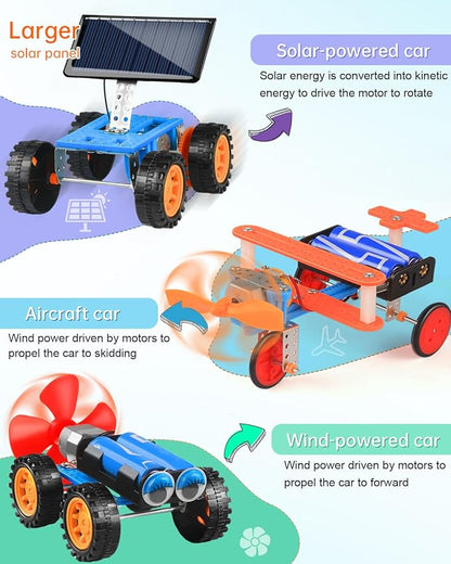 Poraxy STEM Kits for Kids Age 5-7 8-10, 6 Set Robot Building Toys for Ages 8-13, Science Activities Engineering Crafts Projects 6-8 8-12, Birthday Gifts for Boys Girls 6 7 8 9 10 11 12 13 Year Old