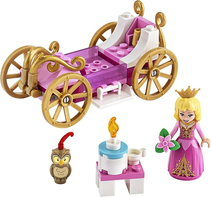 LEGO Disney Aurora’s Royal Carriage 43173 Creative Princess Building Kit, New 2020 (62 Pieces)
