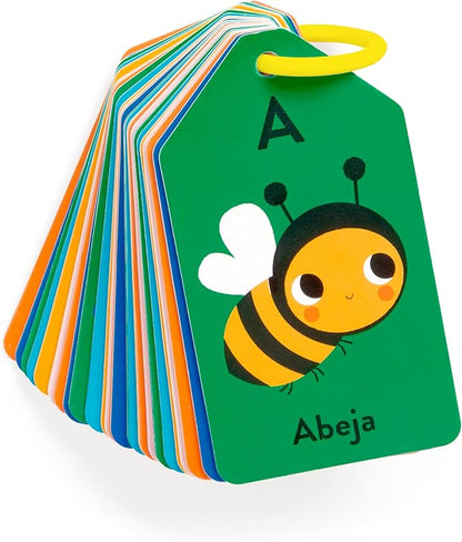 Mudpuppy Spanish English ABC — Ring Flashcards 26 Double Sided Bilingual Alphabet Cards Reclosable Ring With Colorful Art For Ages 1+ Perfect For Preschool Or Travel For Teachers And Parents