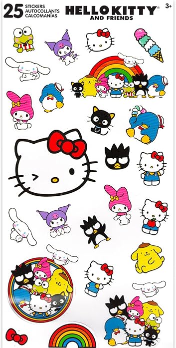 Hello Kitty Silly Bandz Pack - 48 Pc Silly Bandz Bundle with Character Bracelets Featuring Hello Kitty, Keroppi, My Melody, More Plus Stickers | Hello Kitty Character Bracelets