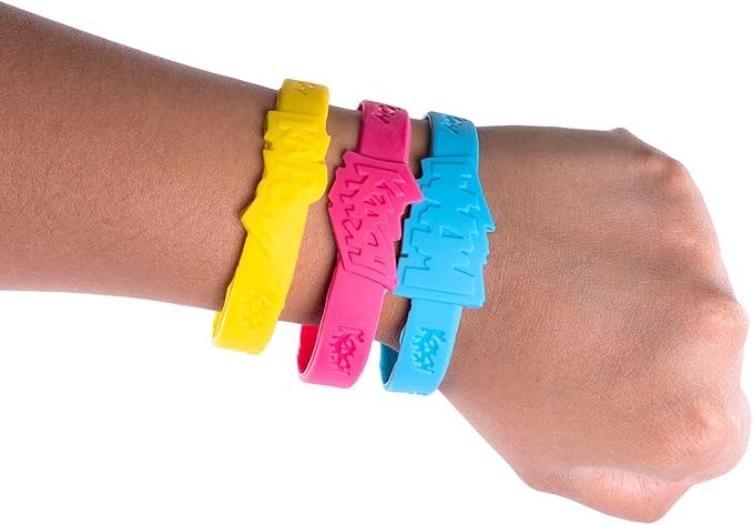 24 Assorted Superhero Comic Quotes & Sayings Colorful Rubber Jelly Bracelets for Children Birthdays, Party Favors, Kid's Goody Bags By Super Z Outlet
