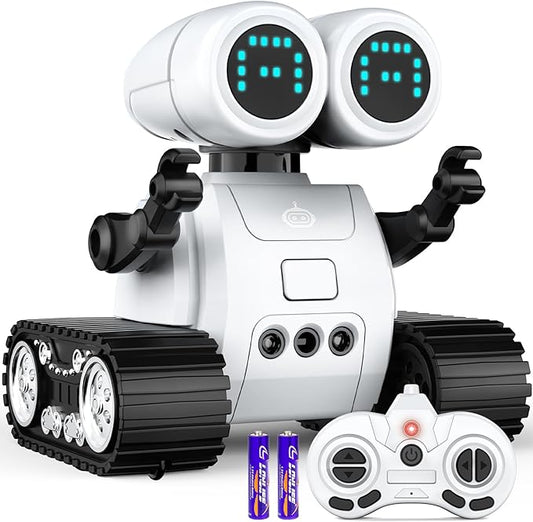 Hamourd Robot Toys for 3 Years Old Boys Girls- Robots with Walkie-Talkie Function, Gesture Sensing, Flexible Head & Arms, Programming Motion, Dance Moves, Music, and Shining LED Eyes, Kids Toys Gifts