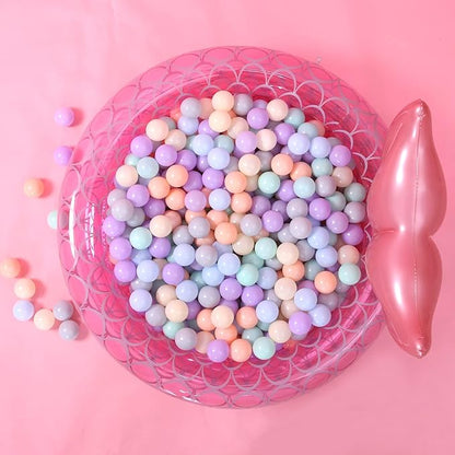 GOGOSO Macaron Ball Pit Balls 50 Pack - Enhance Decor and Enjoy Playtime Phthalate Free BPA Free