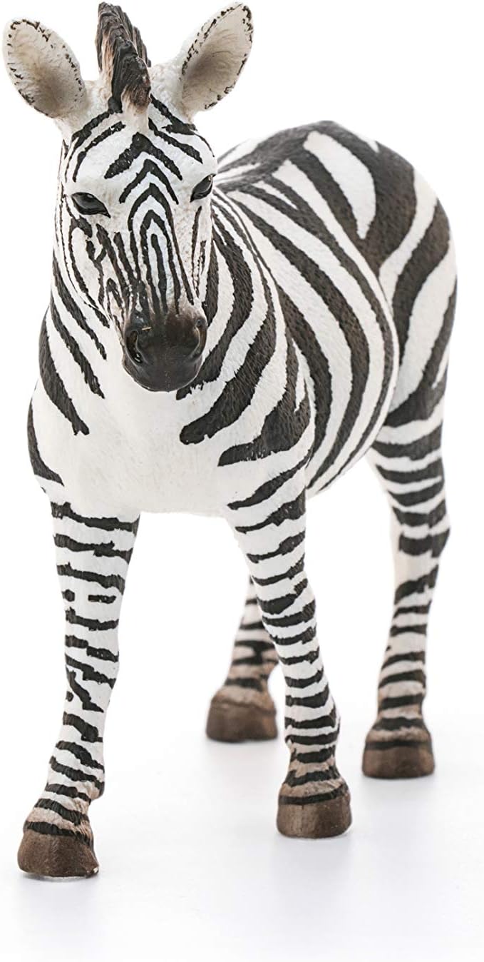 Schleich Wild Life Realistic Female Zebra Figurine - Authentic and Highly Detailed Wild Animal Toy, Durable for Education and Fun Play for Kids, Perfect for Boys and Girls, Ages 3+