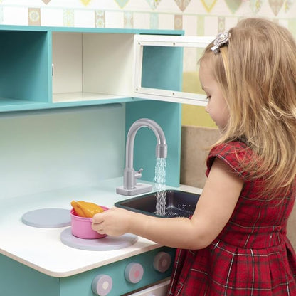 ERINGOGO 2pcs Kitchen Sink Faucet Kids Toy Replacement for Pretend Play Sinks with Running Water Faucet Toy Dishwasher Toys Play Kitchen Accessories Grey