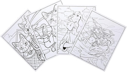 Crayola Animal Coloring Book, Well Dressed Pets, Teen & Adult Coloring, 40 Pages