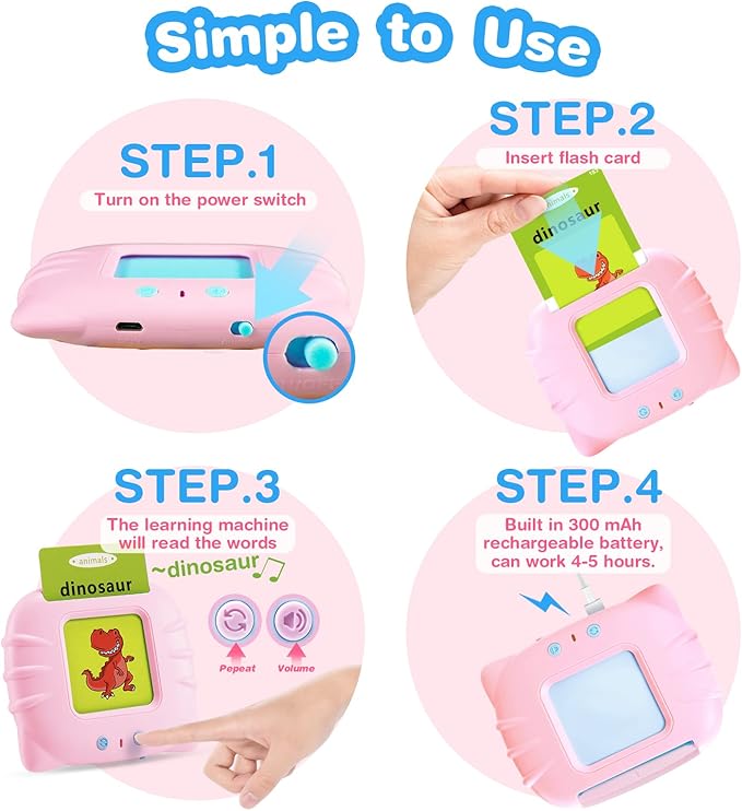 161 Cards Spanish Flash Cards for Kids,Bilingual Flash Cards for Toddler/Beginning - ABC,Numbers,Colors,Shapes Español/English Talking Flash Cards for Preschool,Kindergarten,Ages 1-8