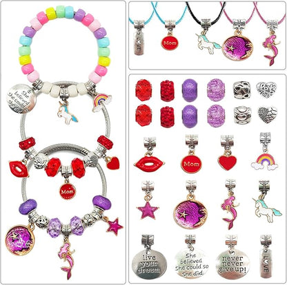 leitait Assorted Beads Bracelet Making Kit, 3000Pcs Flat Clay Beads Jewelry Making Kits, Christmas Birthday Gifts Toys for Girls Age 8-12