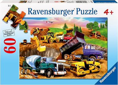 Ravensburger Construction Crowd Jigsaw Puzzle | 60 Unique Pieces | Engaging Toy for Kids Anti-Glare Surface | Promotes Concentration & Creativity