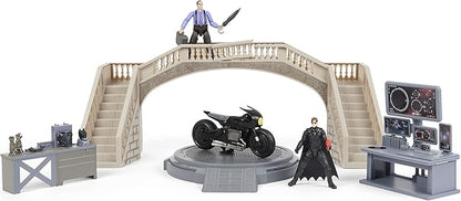 DC Comics, Batman Batcave with Exclusive Batman and Penguin Action Figures and Batcycle, The Batman Movie Collectible Kids Toys for Boys Ages 3 and up