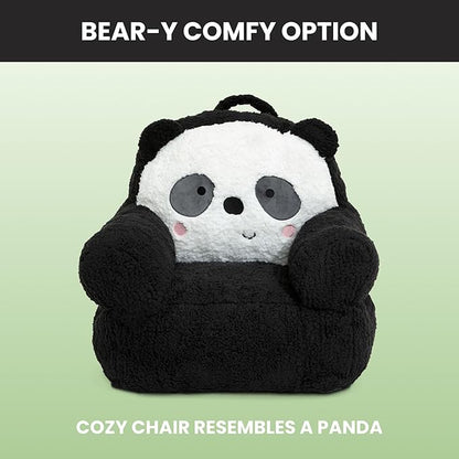 Delta Children Panda Cozee Buddy Chair, Black/White