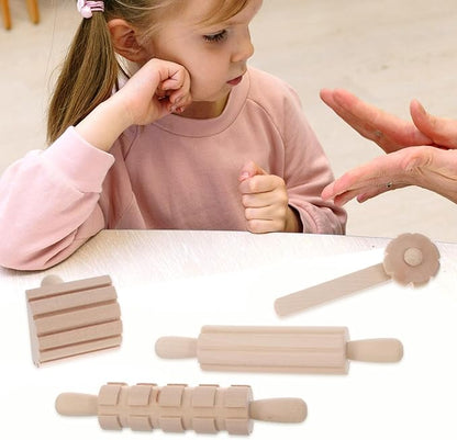 Kisangel 12-Piece Wooden Clay Tools Set for Sculpting and Molding Plasticine Safe Smooth Surface Modeling Tools for Kids and Adults Creative Crafting