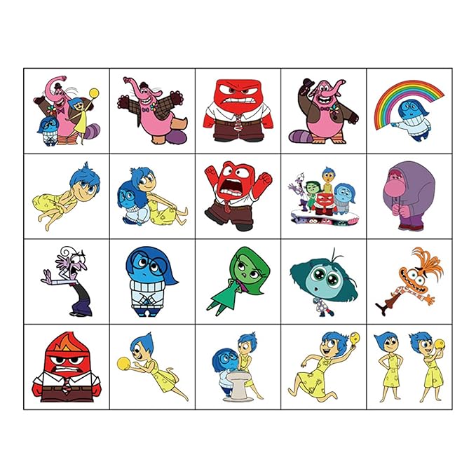 20PCS Cute Temporary Tattoos Stickers Cute Cartoon Waterproof Temporary Tattoos Stickers for Kids,Classroom Reward Supplies,Birthday Party Halloween and Christmas Surprise Decoration Supplies