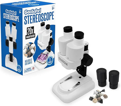 Educational Insights GeoSafari Stereoscope - Introductory Stereo Microscope for Kids Ages 8+, Science Toys for Kids