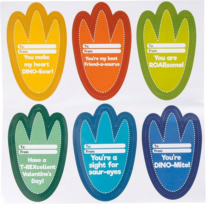 Set of 24 Valentines Cards for Kids Classroom - Valentine's Day Dinosaur Wood Painting Kits for Kids School - Each Valentines Gift Includes Complete Craft Kit & Card for Boys Girls Classroom Exchange