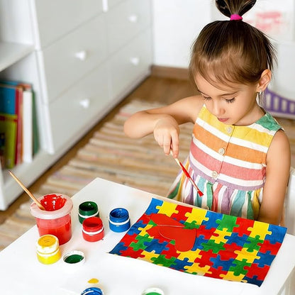 24 Packs No Spill Paint Cups for Kids Small Plastic Paint Containers with Lids Spill Proof Water Cup for Painting, School, Classroom, Art Crafts Supplies