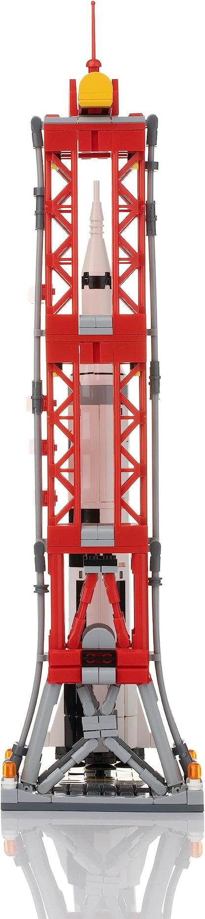 Rocket Launch Building Block Set (457 Pieces) Space Series Building Blocks for Kids and Adults