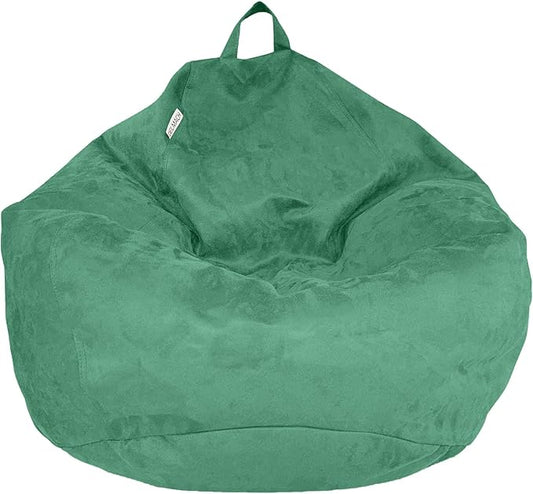 Bean Bag Stuffed Animal Storage Or Cover | No Filler | Extra Large | for Adults Or Kids | Double Stitched | Durable Zipper | Premium Microsuede