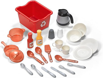 Step2 Best Chefs Kids Kitchen Playset, Indoor/Outdoor Kitchenette, Interactive Play with Lights and Sounds, Made of Durable Plastic, Includes 25 Piece Toy Accessories, For Toddlers 2+ Years Old