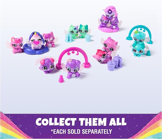 Hatchimals Alive, Rainbow Splash Fizzy Color Surprise Toy, Hatch Twins or Triplets from Color Reveal Egg (Style May Vary), Kids Toys for Girls & Boys