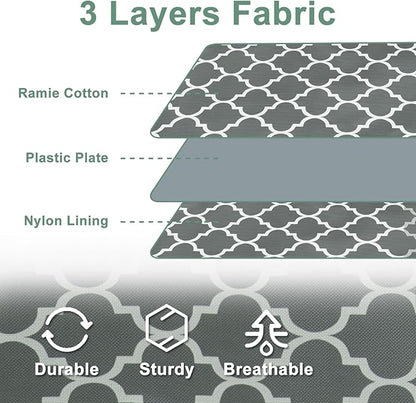 punemi Under Bed Storage, 2-Pack 6.7 Inches Tall Underbed Clothes Storage Bags W/Sturdy Structure, Thick Fabric Storage Containers Drawers With Zipper Lid, College Dorm Room Under Bed(Lantern Pattern)