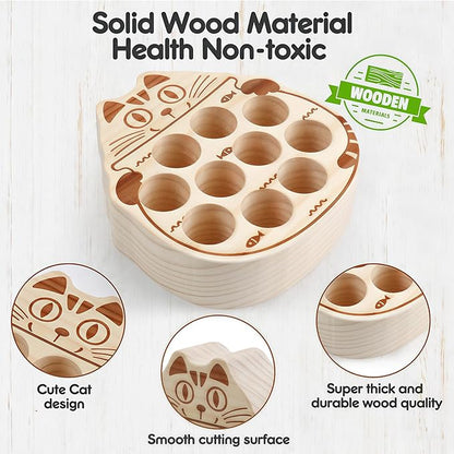 Wooden Magnetic Fishing Game for Toddlers 3+,Montessori Preschool Education Activities Learning Fine Motor Skills Color Sorting Magnet Fish Toys Easter Basket Stuffers Gift for Boys Girls