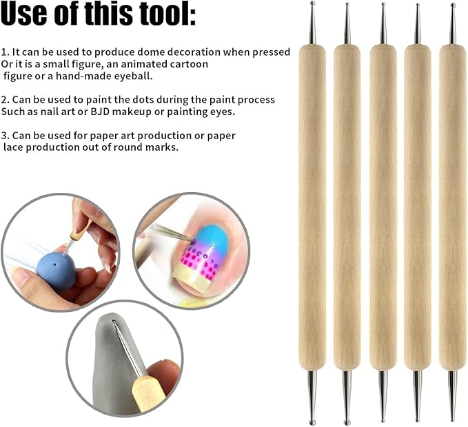 Pottery Sculpting Tools 32PCS Ceramic Clay Carving Tools Set for Crafts Polymer Clay Club,Dotting,Modeling,Shaping Trimming,Hobbyists,Artists